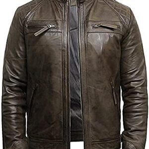 Stylishly Distressed Leather Jackets for Men