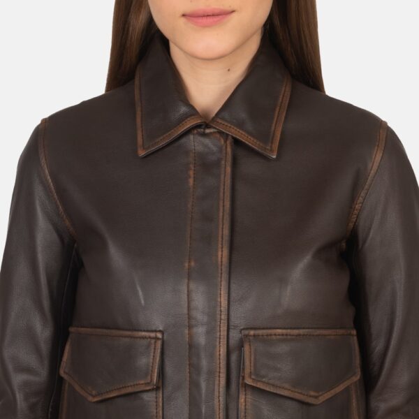 Westa Brown Leather A-2 Bomber Jacket