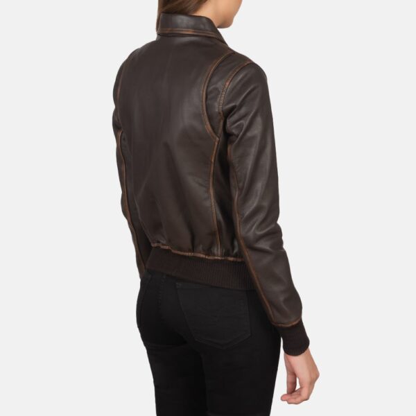 Westa Brown Leather A-2 Bomber Jacket