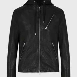 Harwood Leather Biker Jacket for Men